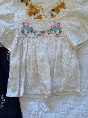 Girls Embroidered Floral Tops and dress for Cinco de Mayo